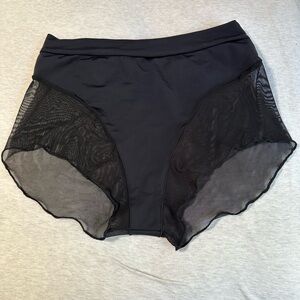 REV Active Women's Black Mesh Panel Pole Shorts